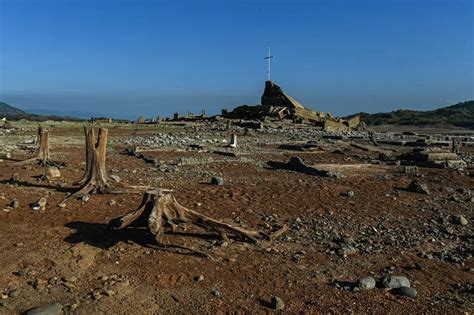 pantabangan dam water level|LOOK: Old Pantabangan town reemerges as dam water level drops.
